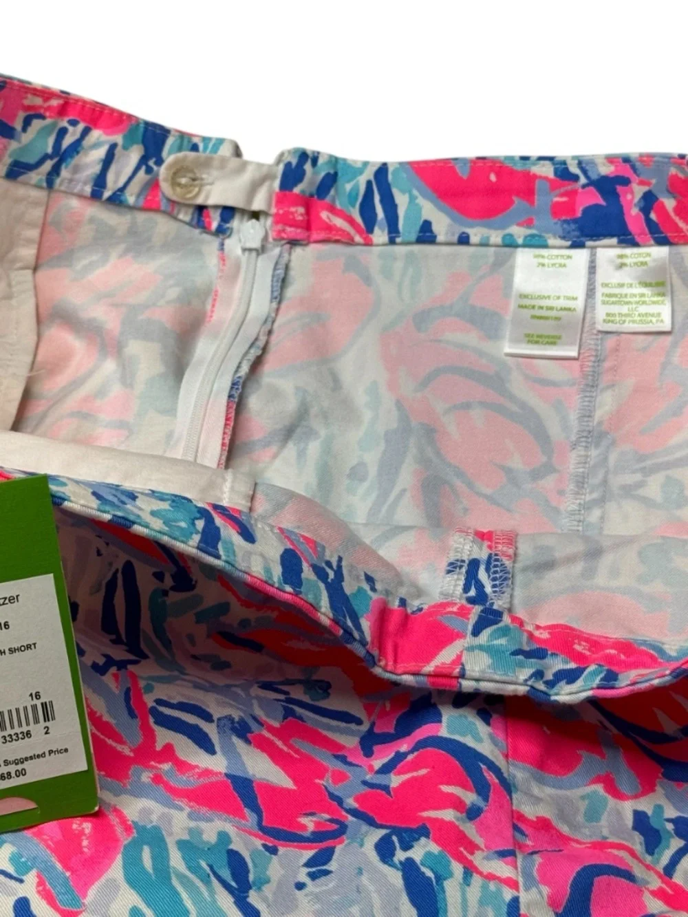 Lilly Pulitzer Hazelle Cosmic Corral Stretch Shorts NWTs Sz. 16